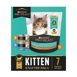 Complete Balanced Dry and Wet Kitten Food Starter Kit Variety Pack, Count of 7, 5.4 IN