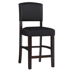 Monaco Counter Stool Espresso 24 by Linon Home Décor in Brown