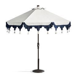 Skyros Designer Umbrella - Indigo, Weathered - Frontgate