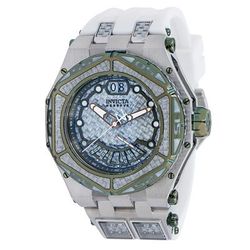 Invicta Reserve Carbon Hawk Swiss Ronda 7003.L Caliber Men's Watch - 54.5mm Steel White Silver (38904)