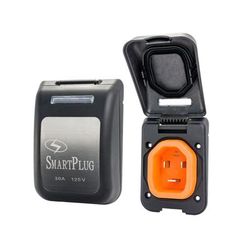 SmartPlug 30 Amp Non Metallic Black Inlet - Boat & RV Side BM30PB