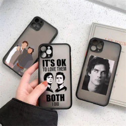 Damon-Coque de téléphone The Vampire Diaries Juste antichoc pour iPhone 13 12 11 15 Pro Max 7