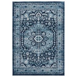 Bali Caymen Area Rug by United Weavers of America in Navy (Size 7'10"X7'10")