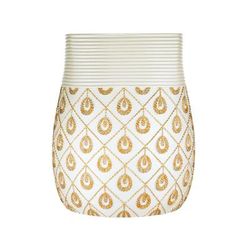 Seraphina Waste Basket by POPULAR BATH in Beige Gold