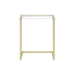 A La Carte Clear/White Acrylic C-Table - Progressive Furniture A629-29