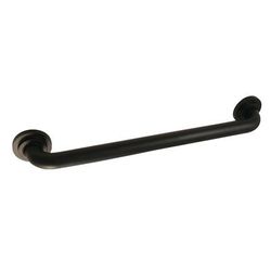 Kingston Brass DR414240 Manhattan 24-Inch X 1-1/4-Inch OD Grab Bar, Matte Black - Kingston Brass DR414240