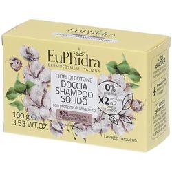 Euphidra Doccia Shampoo Solido Fiori di Cotone 100 g