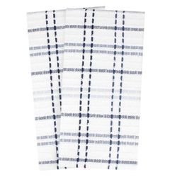 Royale 2Pk Check Kitchen Towel by RITZ in Federal Blue