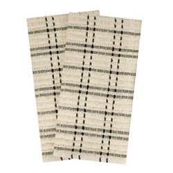 Royale 2Pk Check Kitchen Towel by RITZ in Black