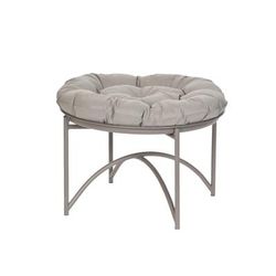 Center Table with foot stool and cushion by Flowerhouse in Sand