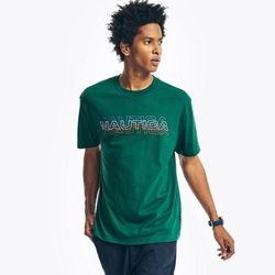 Nautica Men's Sustainably Crafted Logo Graphic T-Shirt Cosmic Fern, XL