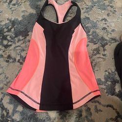 Lululemon Athletica Tops | Lululemon Tank Top | Color: Black/Pink | Size: 4