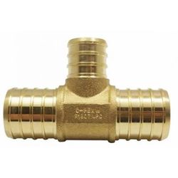 1 in. x 1 in. x 0.75 in. Lead Free Brass Pex Tee - American Imaginations AI-35160