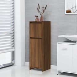 vidaXL Armadietto Bagno Rovere Marrone 30x30x95cm in Legno Multistrato