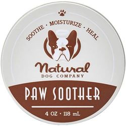 Natural Dog Company Paw Soother Balm Tin for Dogs, 4 oz.