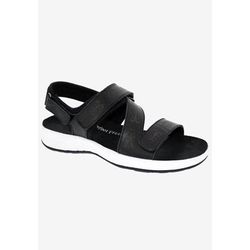 Extra Wide Width Women's Drew Olympia Sandals by Drew in Black (Size 10 WW)