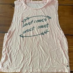 American Eagle Outfitters Tops | East Coast West Coast Soft And Sexy Tank Peach Size Small | Color: Tan | Size: S