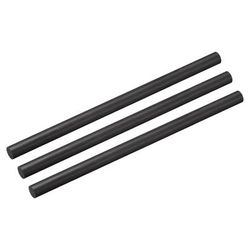 3pcs Carbon Fiber Rod, 8mm x 150mm for RC Plane DIY Quadcopter Arm - Black