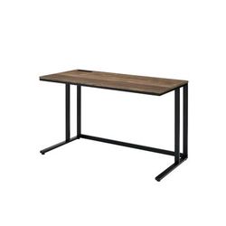 Built-In Usb Port Writing Desk by Acme in Walnut Black