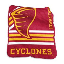 Iowa State Raschel Throw Home Textiles by NCAA in Multi