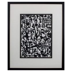 Graphic Mod Abstract I Framed Wall Décor by Propac Images in Black White