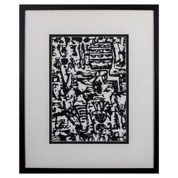 Graphic Mod Abstract Ii Framed Wall Décor by Propac Images in Black White