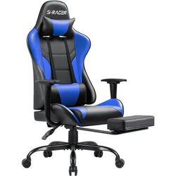 Furniwell Gaming Chair Computer Office Chair with Footrest