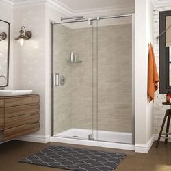 Maax Utile Alcove 60 x 32 Organik Shower Wall - Loam 107463-312-507