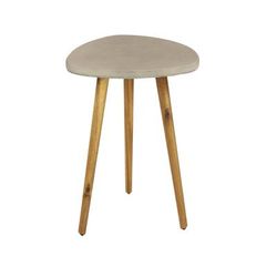 Grey Resin Modern Outdoor Accent Table by Quinn Living in Grey