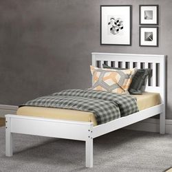 TWIN CONTEMPO BED WHITE - Donco 500-TW