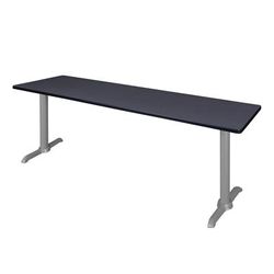 "Regency Cain 84" x 24" Training Table- Grey/ Grey Base - Regency MTRCT8424GYGY"