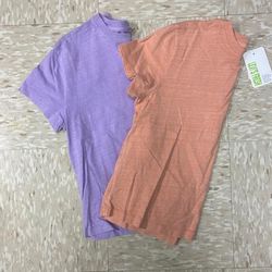 Levi's Tops | Levis Tees (Lot Of 2) | Color: Orange/Purple | Size: Xs