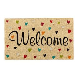 Welcome Hearts Doormat by DII in Multi