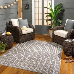 Livabliss Borago Indoor/ Outdoor Moroccan Area Rug