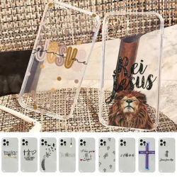 Coque de téléphone Foi Chrétienne Religieuse Jésus pour iPhone 11 12 13 Mini Pro XS MAX 8