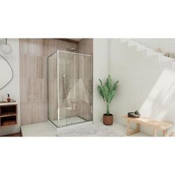Dreamline DreamLine Flex 34 1/2 inch D x 44 7/16 - 48 7/16 inch W x 72 inch H. Semi-Frameless Pivot Shower Enclosure in Chrome SHDR-2234460-RT-01