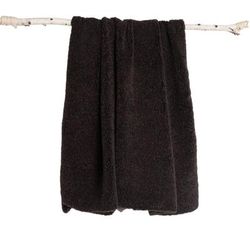 Teddy Sherpalux Plush Solid Throw by Evergrace Home in Hot Fudge