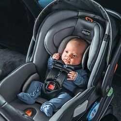 Chicco Fit2 Adapt Infant & Toddler Car Seat with Anti-Rebound Bar- Ember