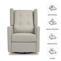 Franklin & Ben Austen Swivel Glider - Performance Grey Eco-Twill