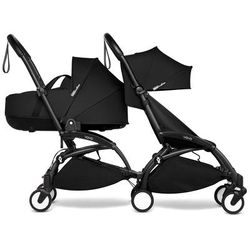 Babyzen YOYO Connect Double Stroller Bassinet / 6+ Bundle - Black / Black