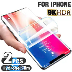 2 pièces Film Hydrogel à couverture complète Protections d'écran pour iPhone 13 12 11 Pro Max ecran