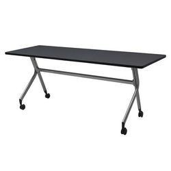 Regency En Route Flip Top Mobile Training Table 66 in x 24 in.- Grey top & Grey Base - Regency MMFB6624GYGY