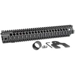 Midwest Industries 15in Combat Rail T-Series One Piece Free Float Handguard Black MI-CRT-15.0