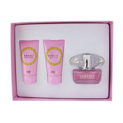 VERSACE BRIGHT CRYSTAL 3 PCS SET(1.7 EDT + 1.7 B/L + 1.7 S/G) Standard Eau De Toilette for Women