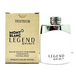 Mont Blanc Legend Spirit (Tester) 3.3 oz Eau De Toilette for Men