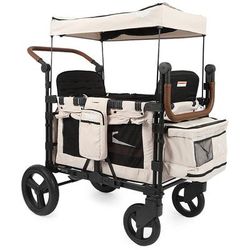 Keenz XC+ Luxury Comfort (4 Seater) Stroller Wagon - Cream