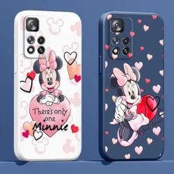 Coque de téléphone rose Disney Minnie Mouse coque en TPU ULliquide Xiaomi Redmi Note 11 11S 11T