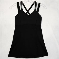 Lululemon Athletica Tops | Euc Black Lulu Long Tank Size 6 | Color: Black | Size: 6