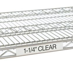 Metro 9990CL4 Super Erecta Label Holder - 43" x 1 1/4", Clear