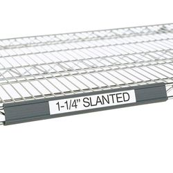 Metro 9990SL3 Super Erecta Slanted Label Holder - 31" x 1 1/4", Gray